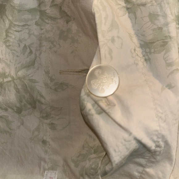 Shabby Chic graycabbage rose  mini accent pillows pair 2 pieces DISCONTINUED - Picture 4 of 5